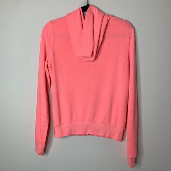 Pink Victoria's Secret Sweater Hoodie Zip up Sweatshirt Pink y2k early 2000 S - Picture 12 of 14